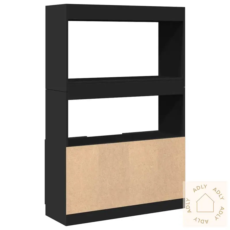 Highboard Svart 92X33X140 Cm Konstruert Tre
