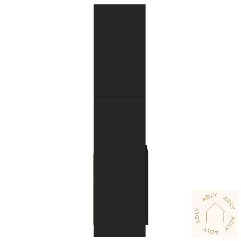 Highboard Svart 92X33X140 Cm Konstruert Tre