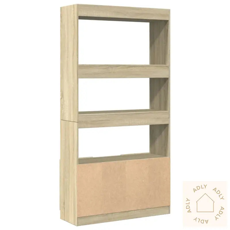 Highboard Sonoma Eik 92X33X180 Cm Konstruert Tre