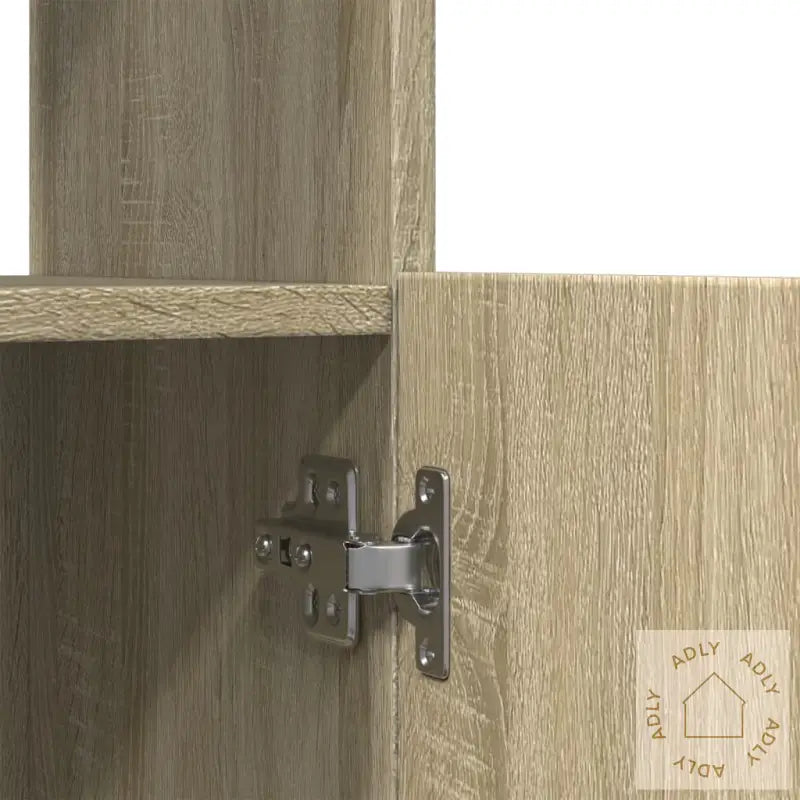 Highboard Sonoma Eik 92X33X180 Cm Konstruert Tre