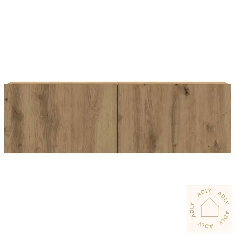 Vegghengte Tv-Benker 6 Stk Artisan Eik Konstruert Tre