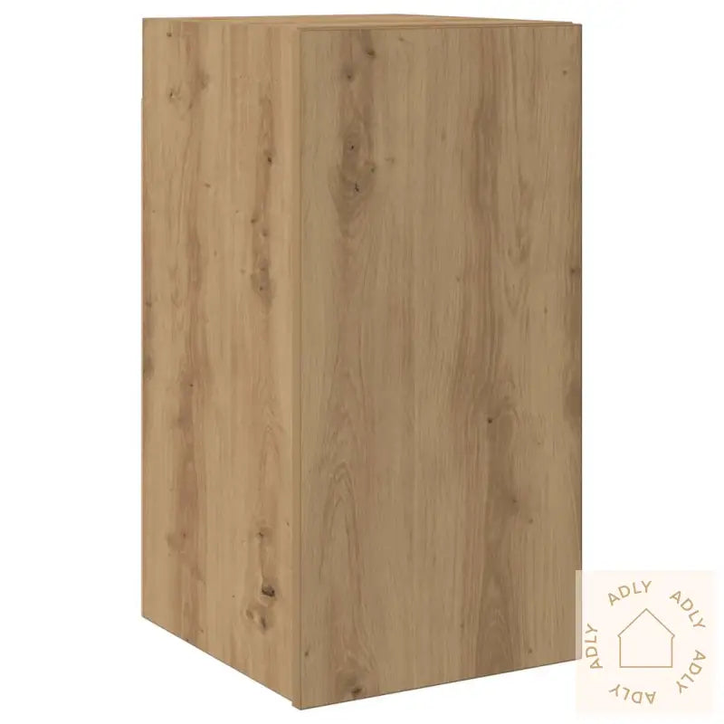 Vegghengte Tv-Benker 4 Stk Artisan Eik Konstruert Tre