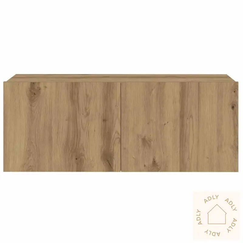 Vegghengte Tv-Benker 4 Stk Artisan Eik Konstruert Tre