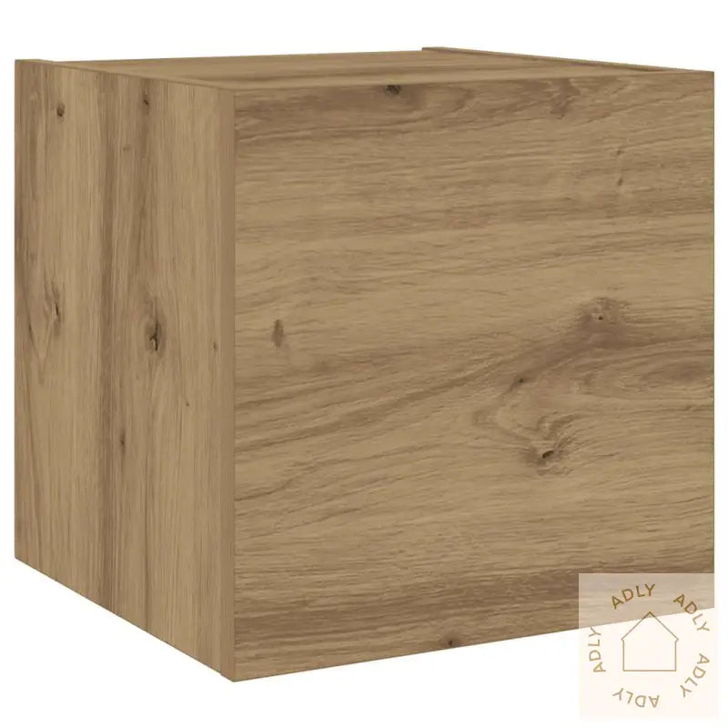 Vegghengte Tv-Benker 6 Stk Artisan Eik Konstruert Tre