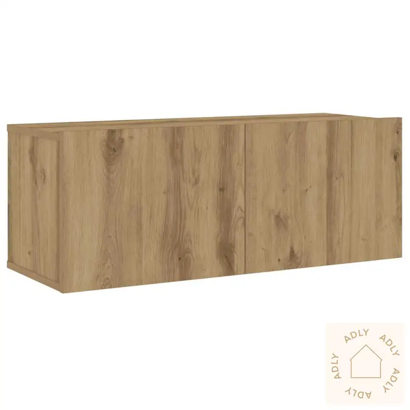 Vegghengte Tv-Benker 6 Stk Artisan Eik Konstruert Tre