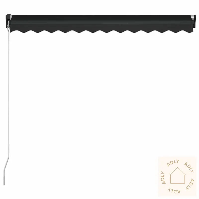 Manuell Uttrekkbar Markise Med Led 300X250 Cm Antrasitt