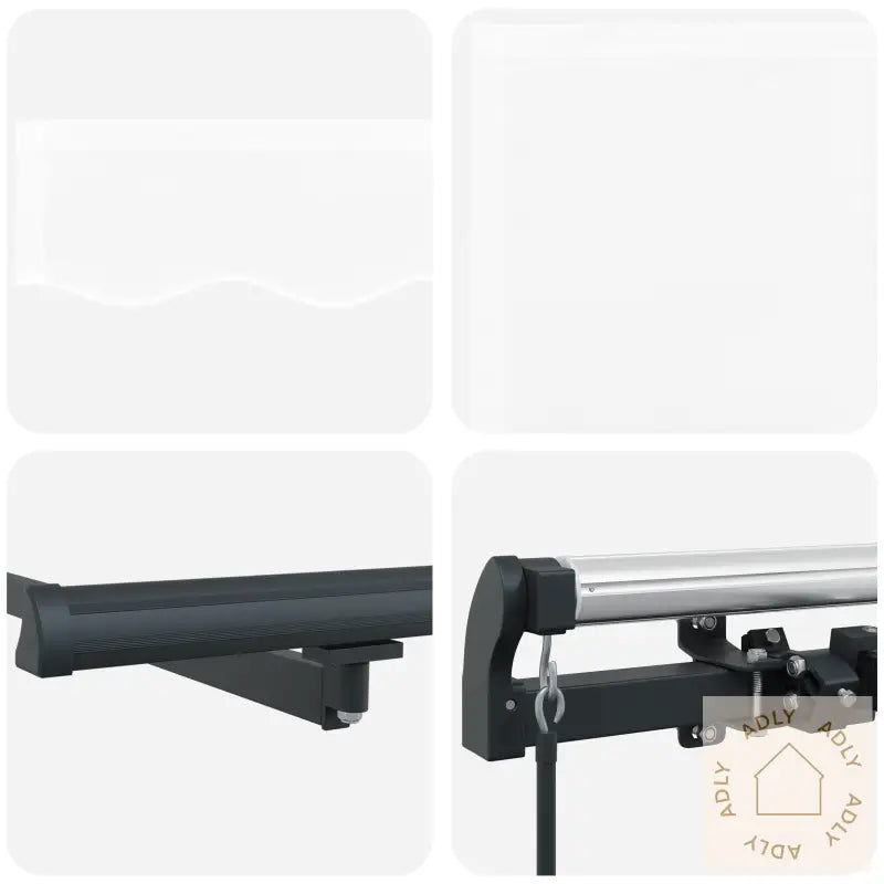 Manuell Uttrekkbar Markise Hvit 600X350 Cm
