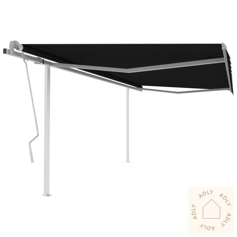 Manuell Uttrekkbar Markise 4,5X3,5 M Antrasitt