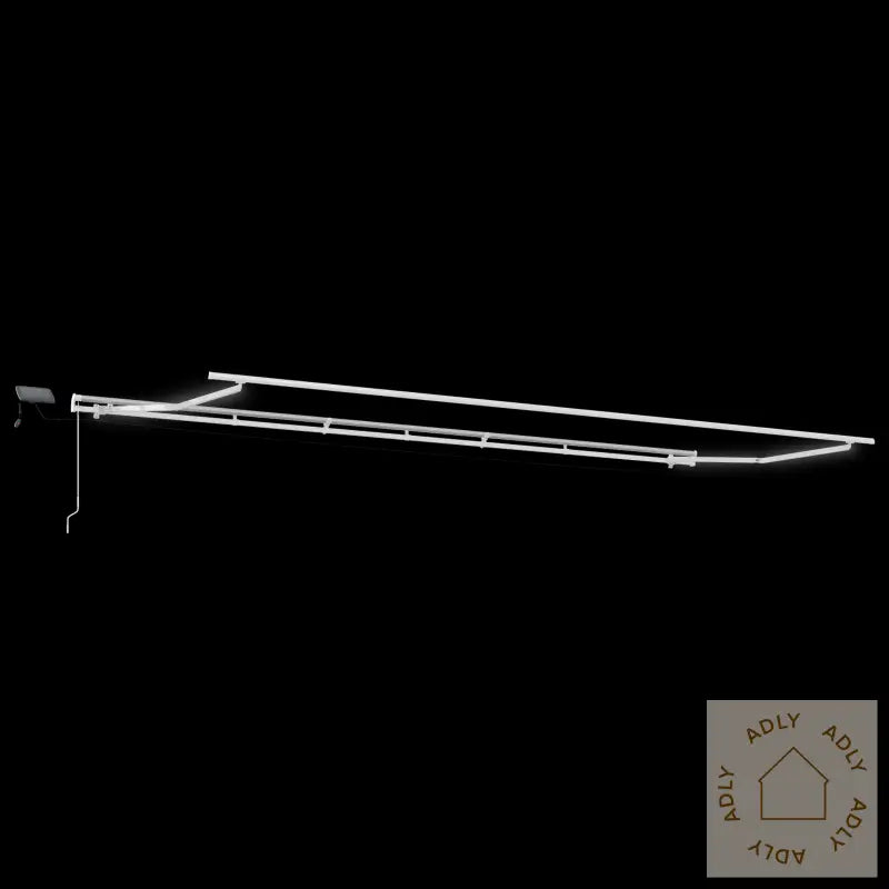 Manuell Uttrekkbar Markise Med Led Multicolor Stripe 600X300 Cm