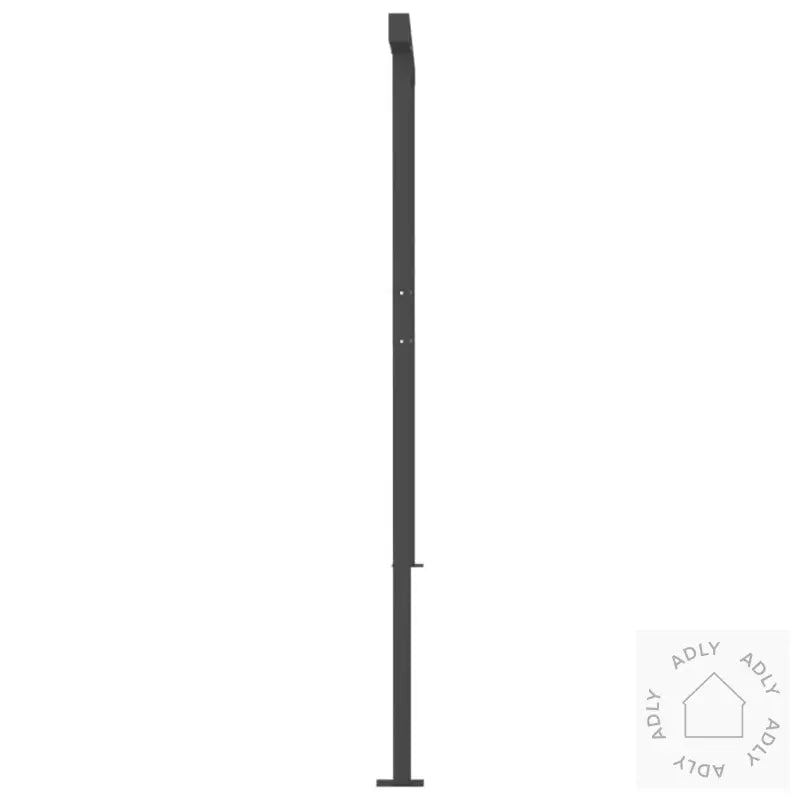 Manuell Uttrekkbar Markise Med Led 6X3 M Oransje Og Brun