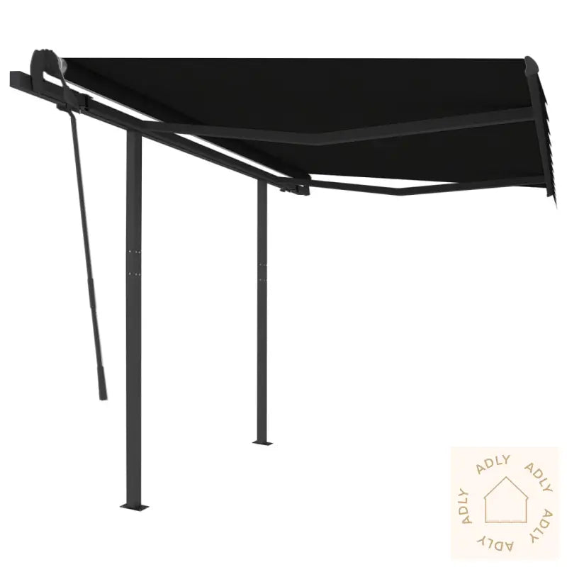 Manuell Uttrekkbar Markise 3,5X2,5 M Antrasitt