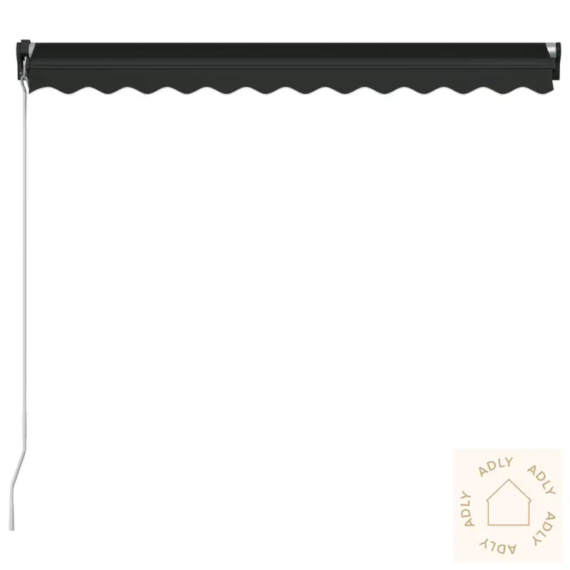 Manuell Uttrekkbar Markise 350X250 Cm Antrasitt
