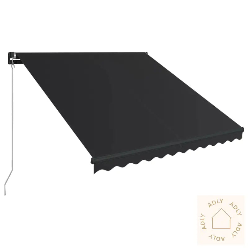 Manuell Uttrekkbar Markise 350X250 Cm Antrasitt