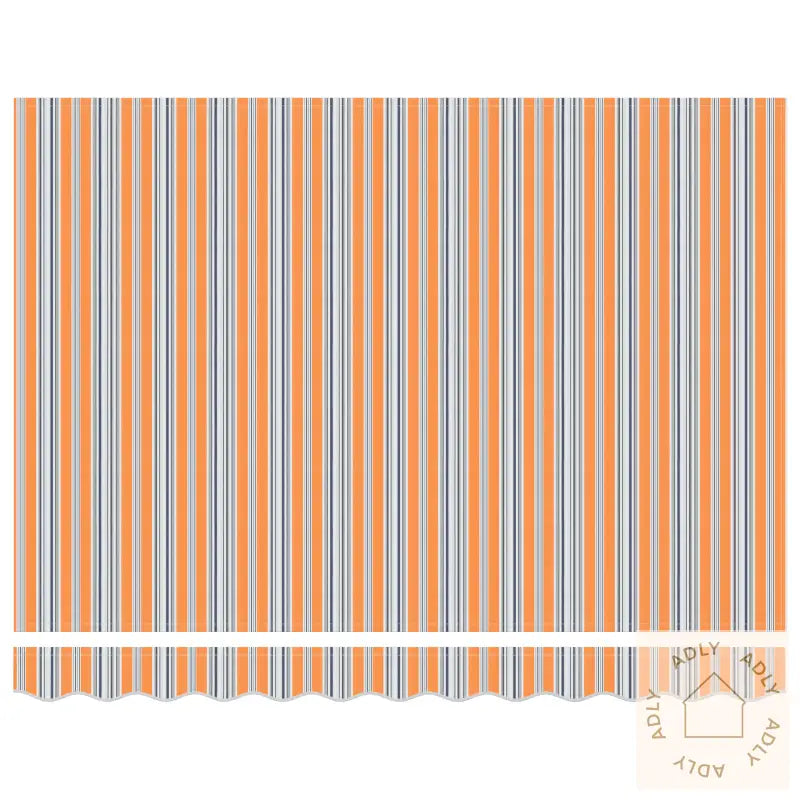 Markise Erstatningsstoff For 3.5X2M Ramme Multifarget Stripe