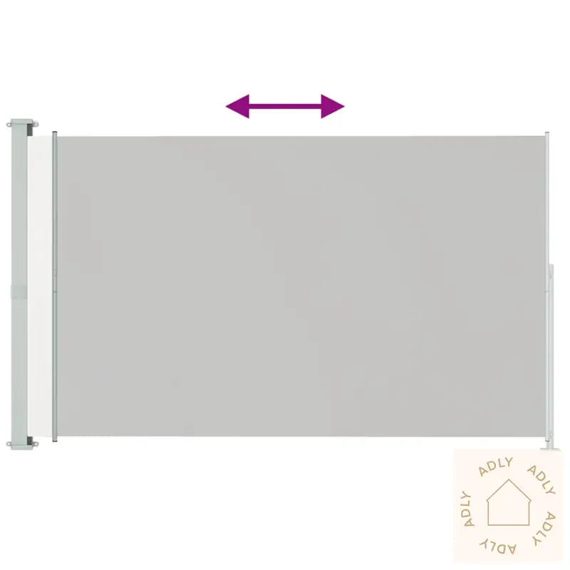 Uttrekkbar Sidemarkise 180X300 Cm Kremhvit