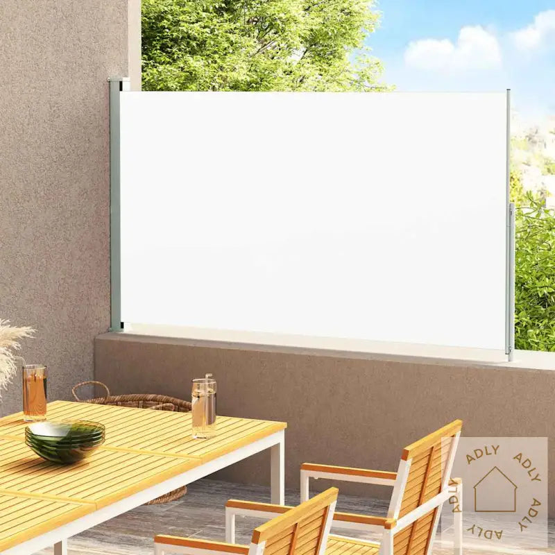 Uttrekkbar Sidemarkise 180X300 Cm Kremhvit
