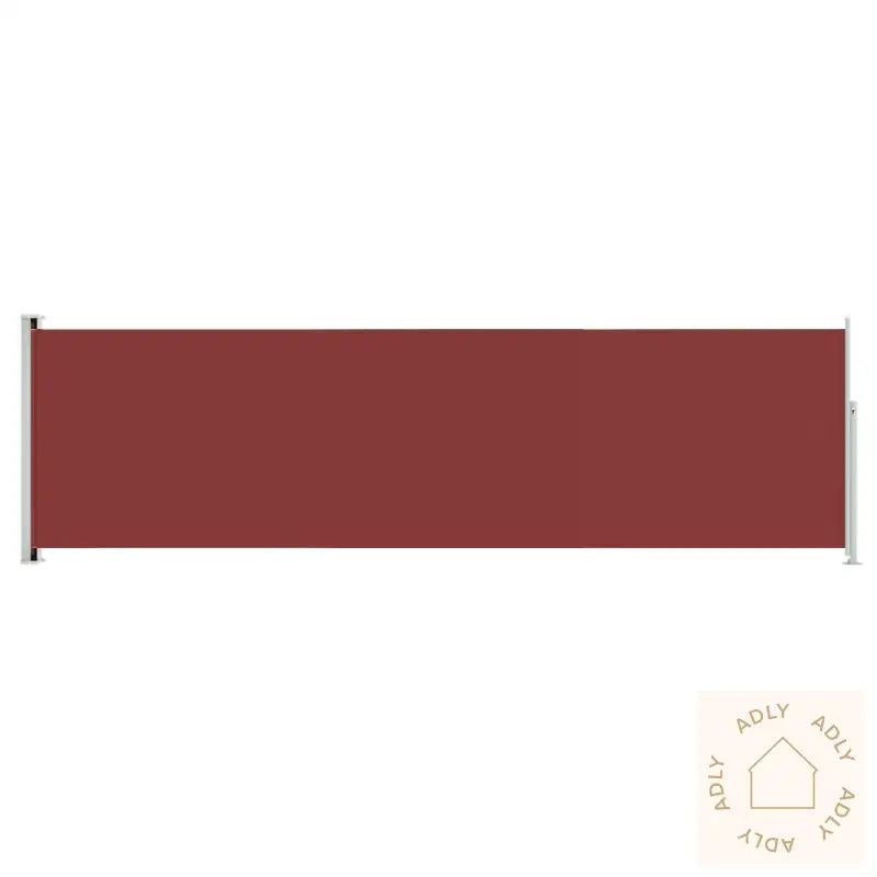 Uttrekkbar Sidemarkise 180X600 Cm Rød