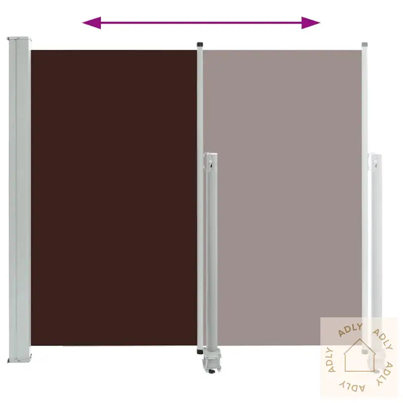 Uttrekkbar Sidemarkise 160X300 Cm Brun