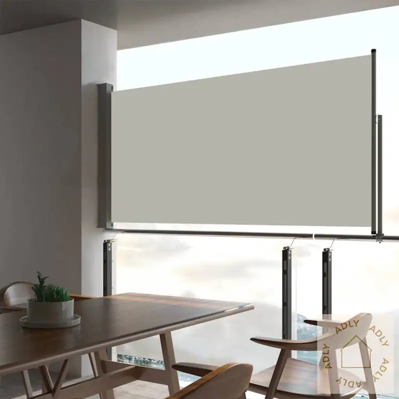 Uttrekkbar Sidemarkise 80X300 Cm Kremhvit