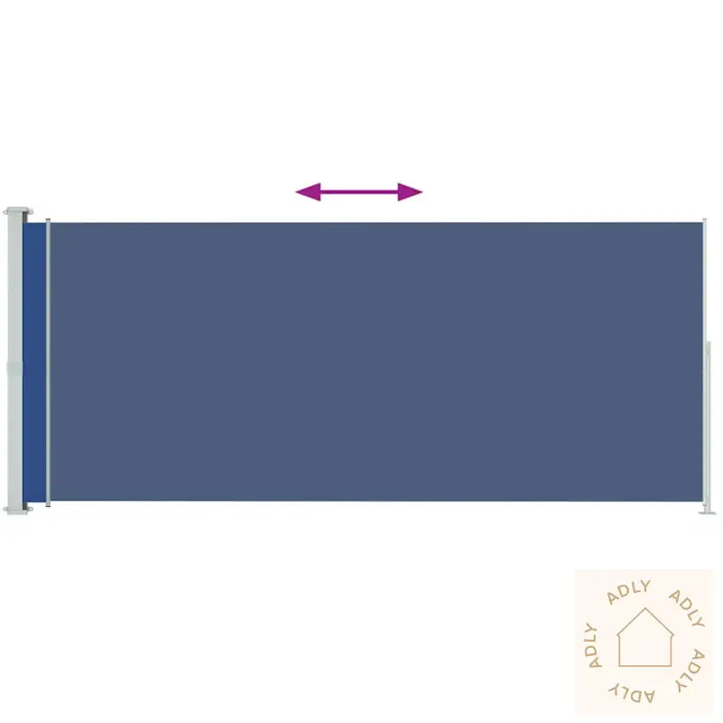 Uttrekkbar Sidemarkise 180X500 Cm Blå