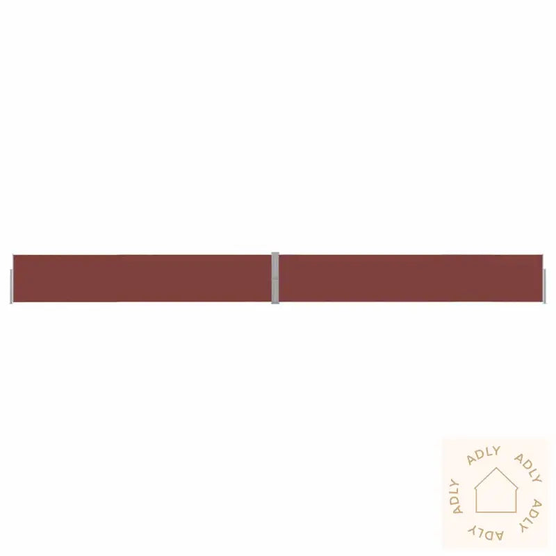 Uttrekkbar Sidemarkise 140X1200 Cm Brun