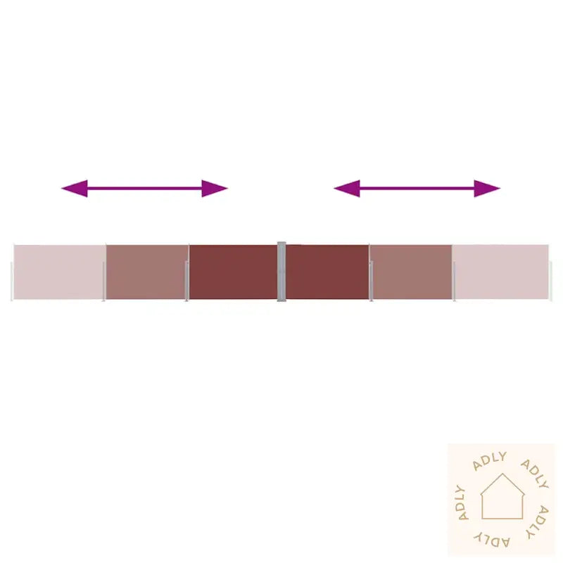 Uttrekkbar Sidemarkise 140X1200 Cm Brun