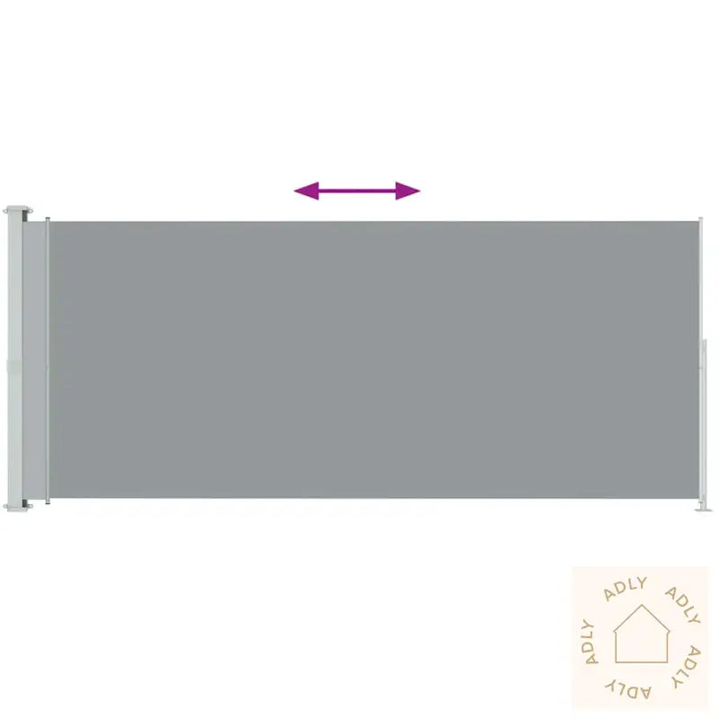 Uttrekkbar Sidemarkise 180X500 Cm Grå