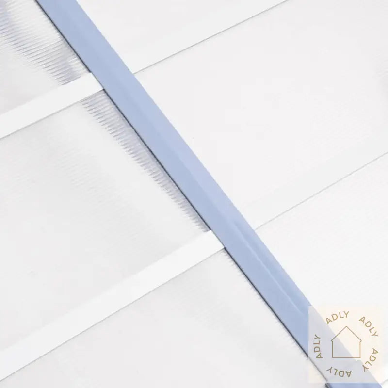 Skjermtak Grå Og Gjennomsiktig 122X90 Cm Polykarbonat