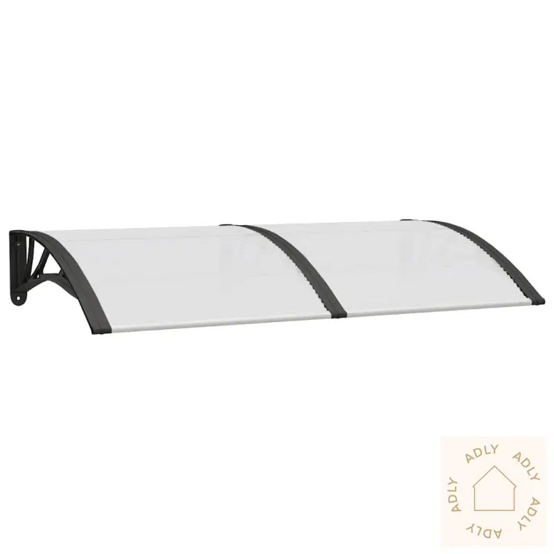 Skjermtak Svart Og Gjennomsiktig 150X75 Cm Polykarbonat