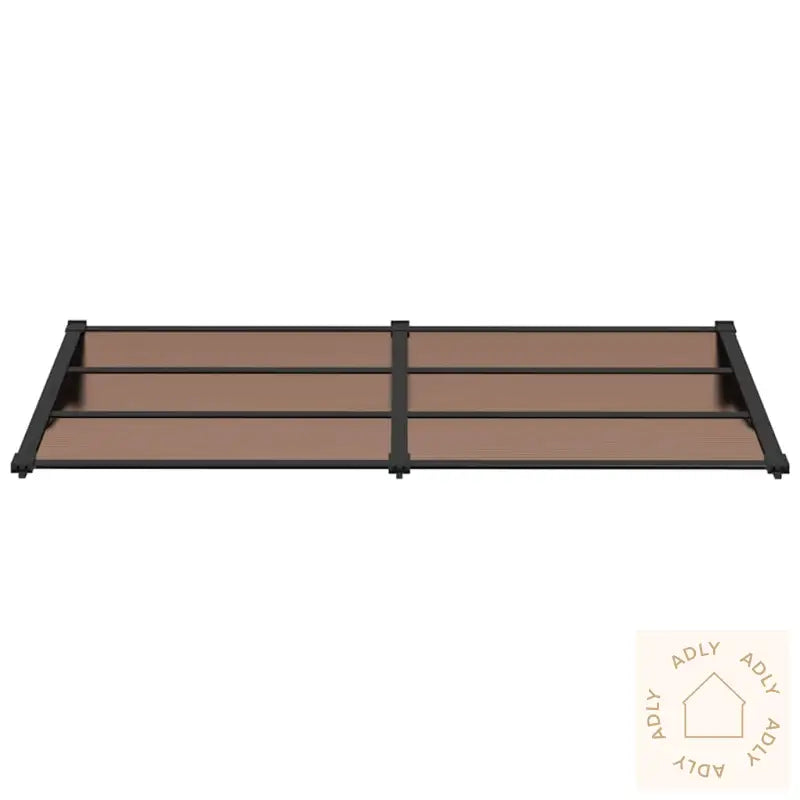 Skjermtak Svart 199X90 Cm Polykarbonat