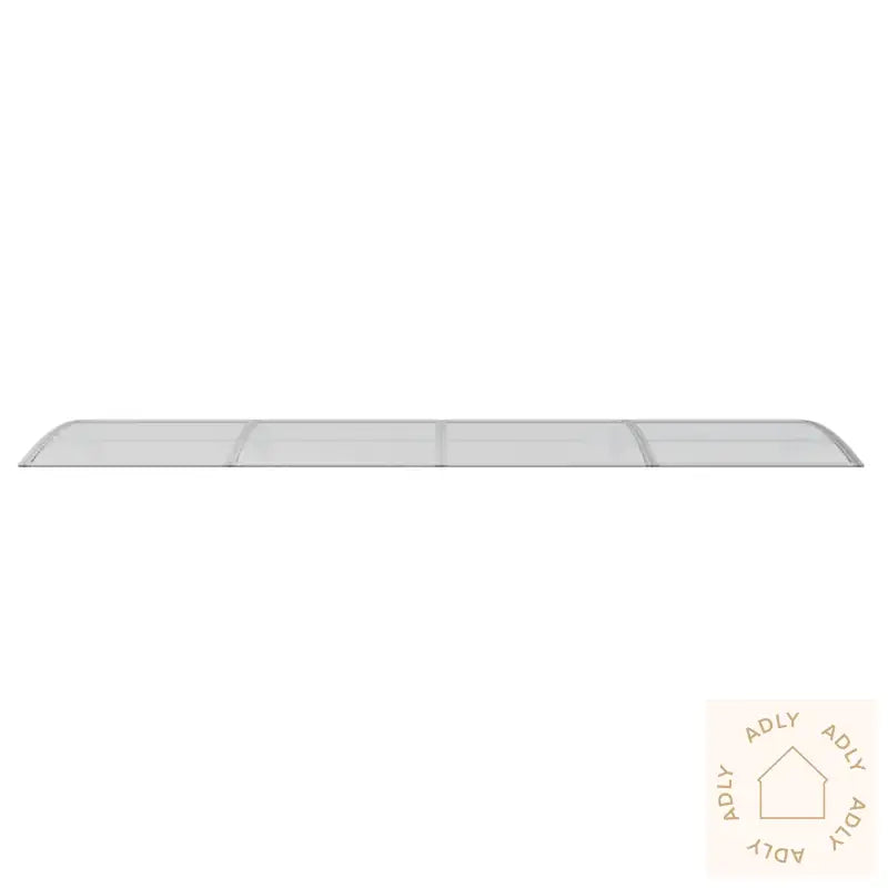 Skjermtak Grå 400X100 Cm Polykarbonat