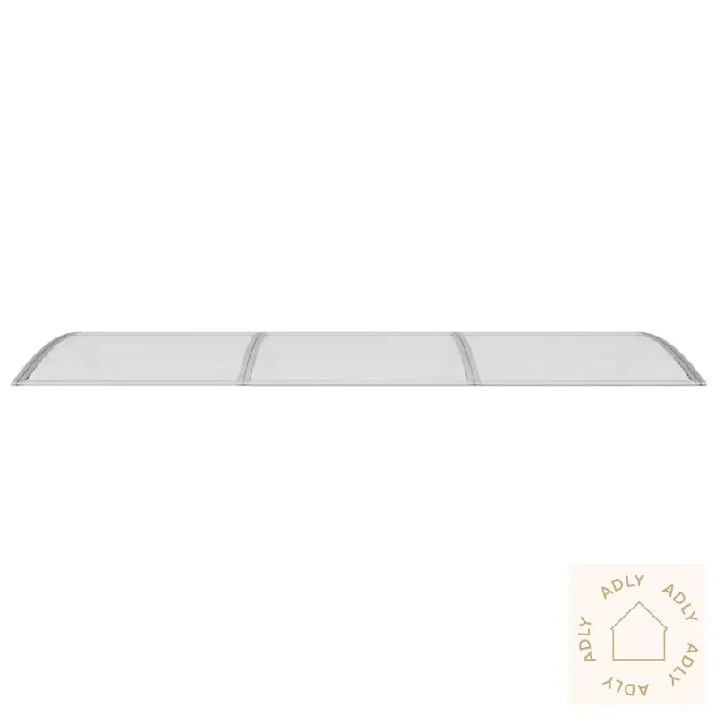 Skjermtak Grå 300X100 Cm Polykarbonat
