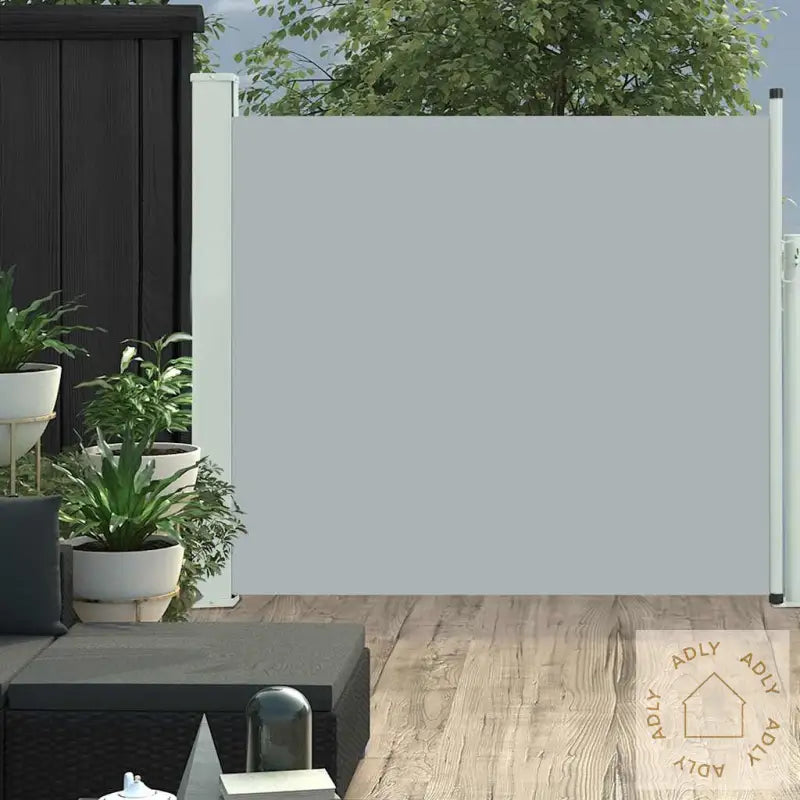 Uttrekkbar Sidemarkise 100X300 Cm Grå