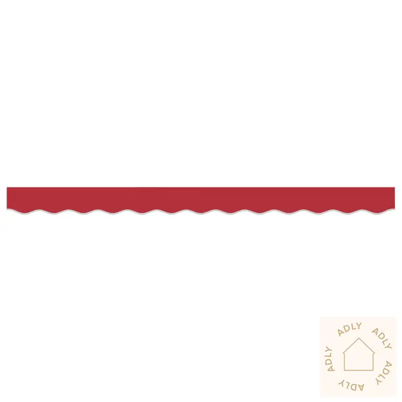 Markise Valance For 2.5 M Ramme Rød 2.3X0.2 M