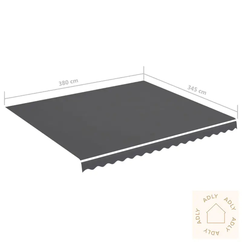 Erstatningsduk For Markise Antrasitt 4X3,5 M