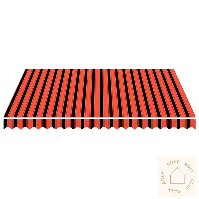 Markiseduk Oransje Og Brun 300X250 Cm