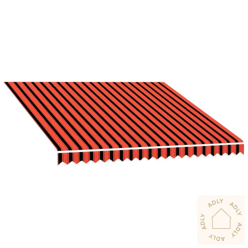 Markiseduk Oransje Og Brun 300X250 Cm