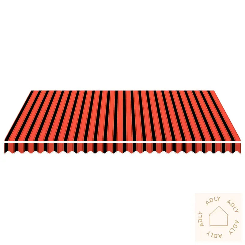 Markiseduk Oransje Og Brun 350X250 Cm