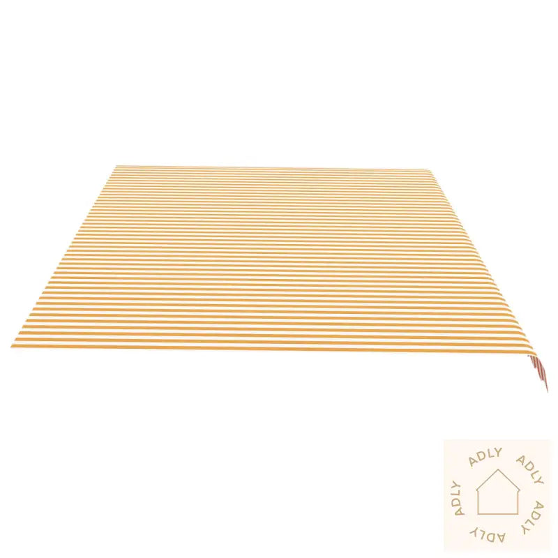 Erstatningsduk For Markise Gul Og Hvit 6X3,5 M