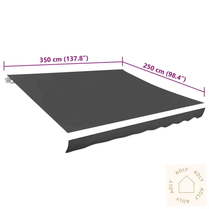 Markiseduk 350X250 Cm Antrasitt