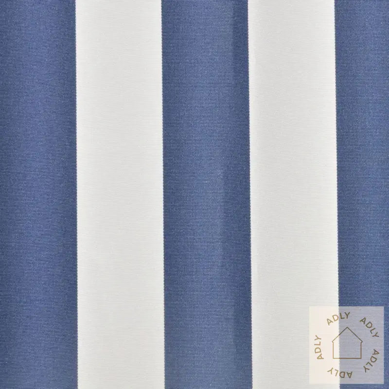 Markiseduk 500X300 Cm Blå Og Hvit