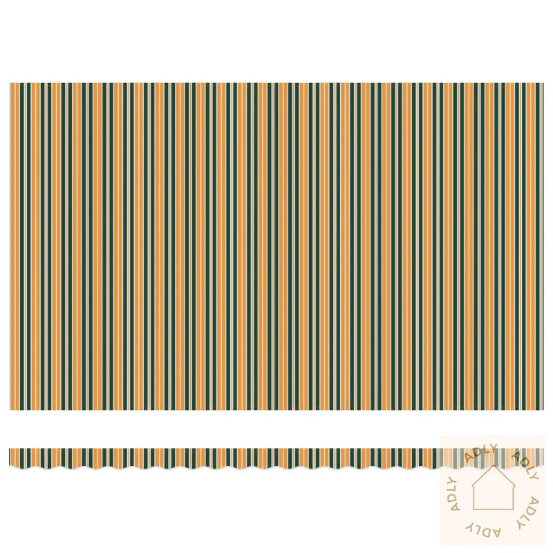 Markiseerstatning Stoff For 5X3 M Ramme Grønn Og Gul