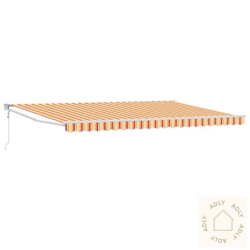 Automatisk Uttrekkbar Markise Gul Og Oransje 500X300 Cm