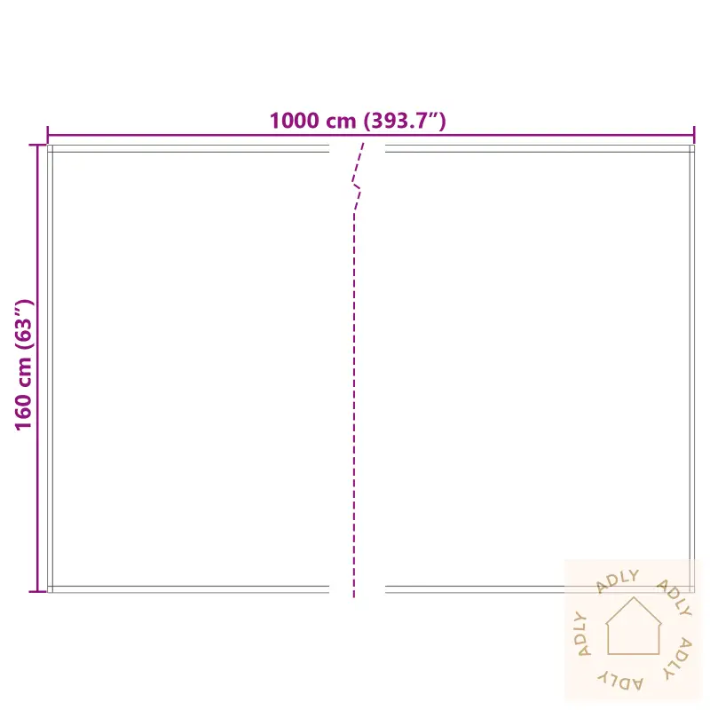 Stoff Til Markise Grønt Og Gult 10X1,6 M