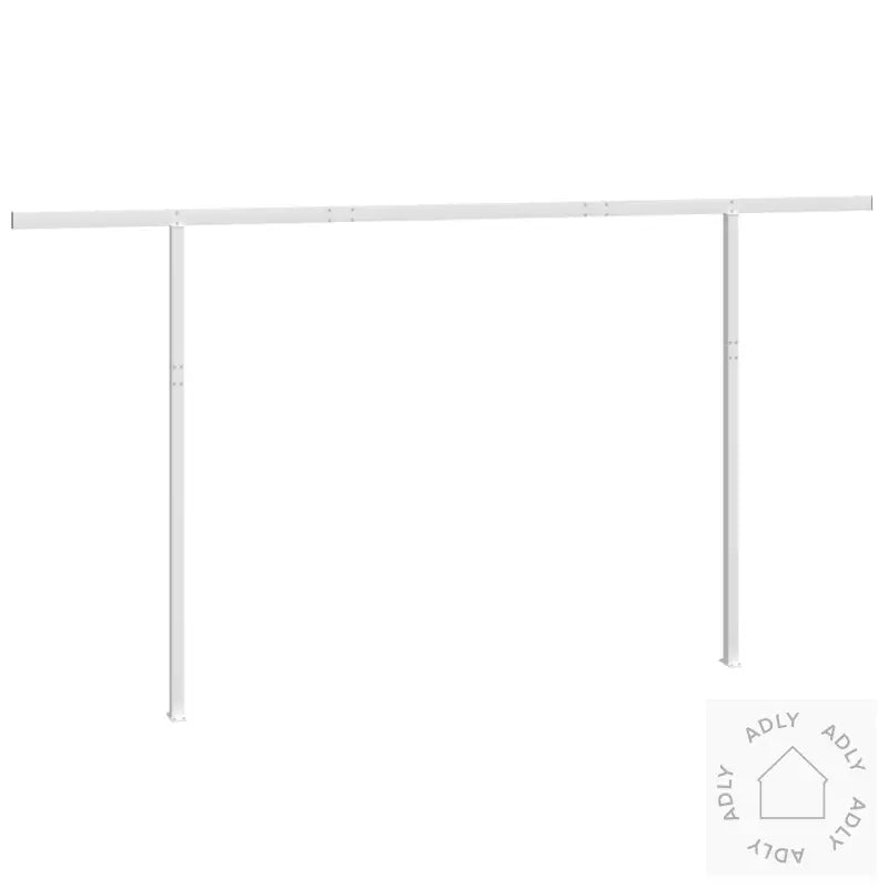 Markisestolpesett Hvit 450X245 Cm Jern
