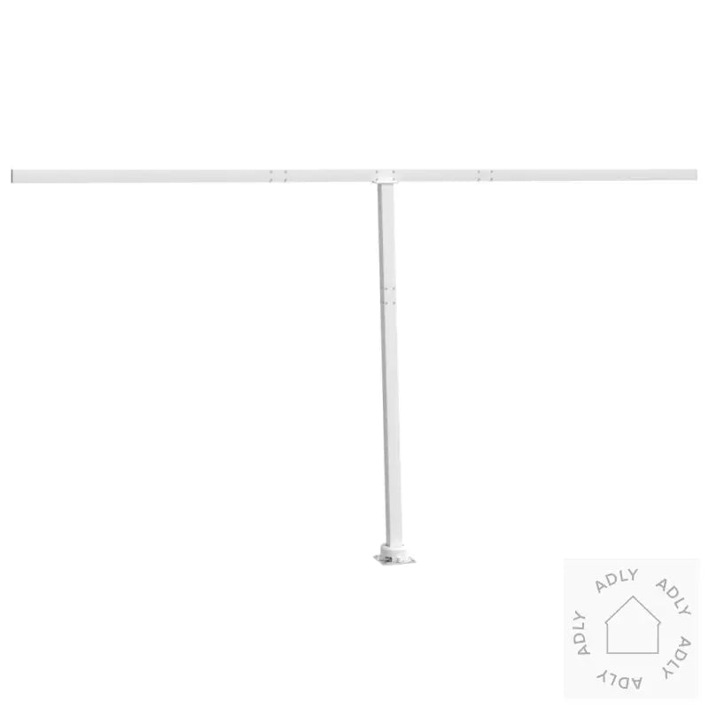 Markisestolpesett Hvit 450X245 Cm Jern