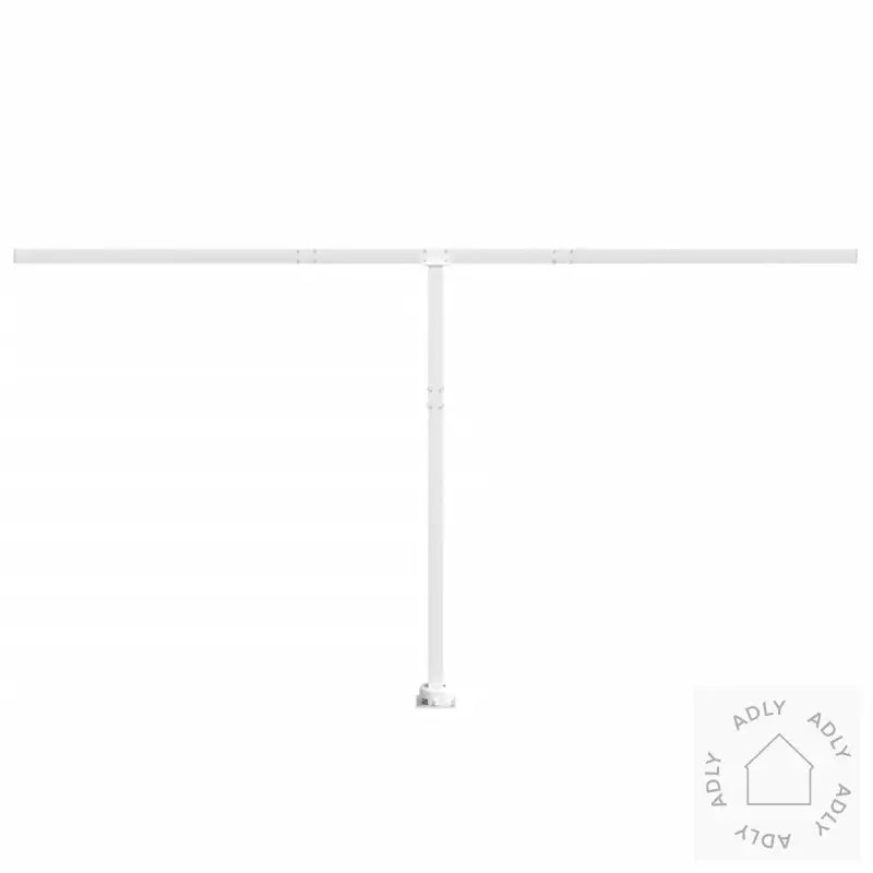 Markisestolpesett Hvit 450X245 Cm Jern