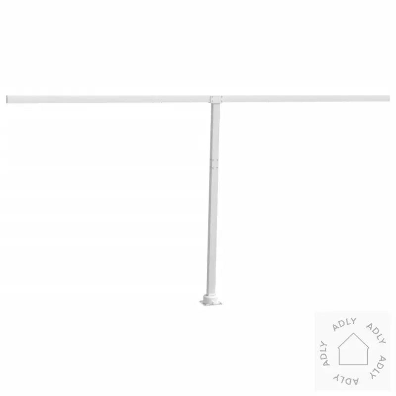 Markisestolpesett Hvit 450X245 Cm Jern