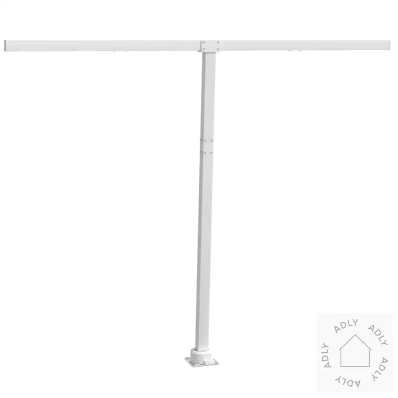 Markisestolpesett Hvit 300X245 Cm Jern