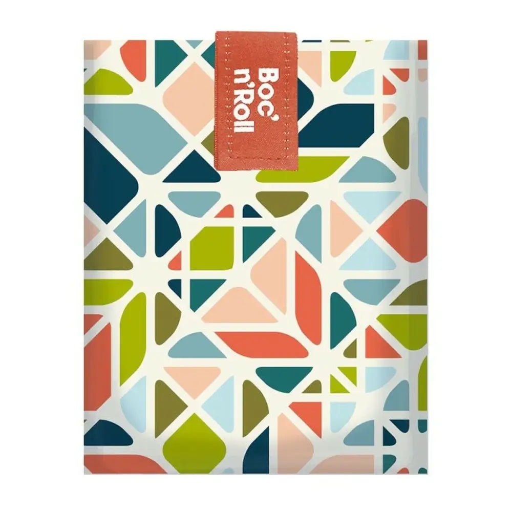 Geometric patterned sandwich wrap from Matboks Roll’eat Boc’n’roll Essential Collage
